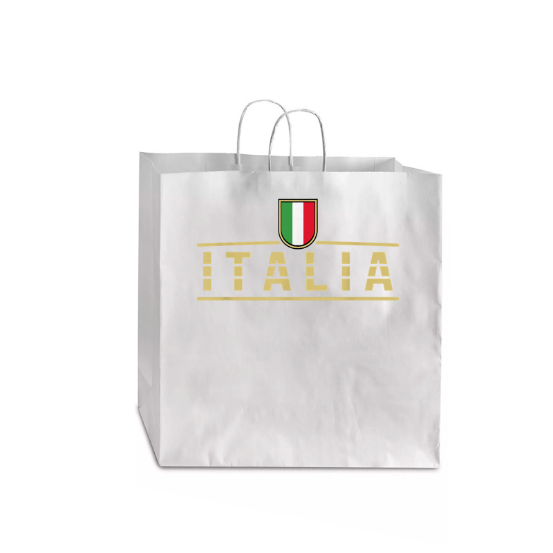 Soccer Italia Italian Flag Italy T Shirt Jumbo Paper Bag - 18 X 7 X 18 3/4 | Artistshot