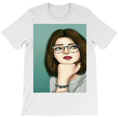 Cute Girl T-shirt Designed By Sanjana Budana