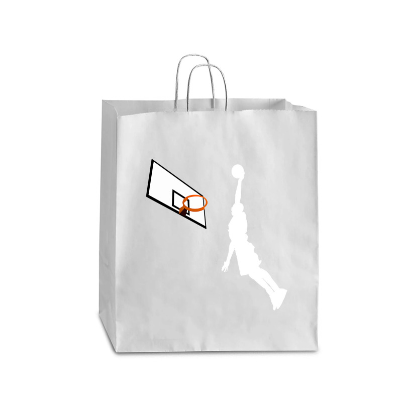 Basketball Dunk Competition Silhouette One Handed Dunk Shot Queen Paper Bag - 16 X 6 X 19 1/4 | Artistshot