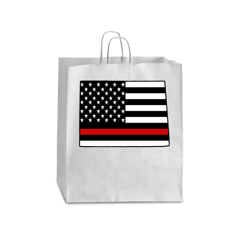 Firefighter T  Shirt Colorado Firefighter Thin Red Line T  Shirt Queen Paper Bag - 16 X 6 X 19 1/4 | Artistshot