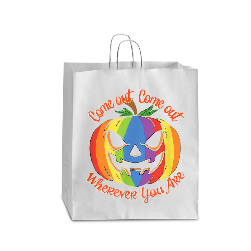 Come Out Wherever You Are   Gay Pride Shirt   Gay Halloween Queen Paper Bag - 16 X 6 X 19 1/4 | Artistshot