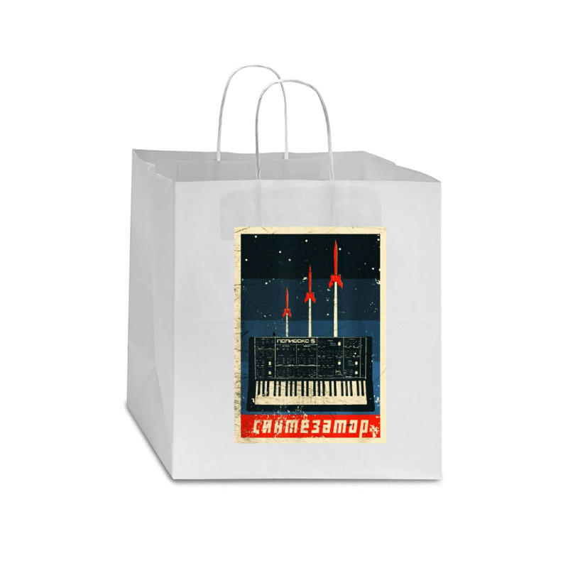 Vintage Synthesizer Star Paper Bag - 13 X 7 X 13 | Artistshot