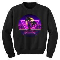 Vaporwave Palm Youth Sweatshirt | Artistshot