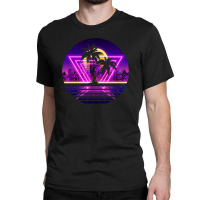 Vaporwave Palm Classic T-shirt | Artistshot