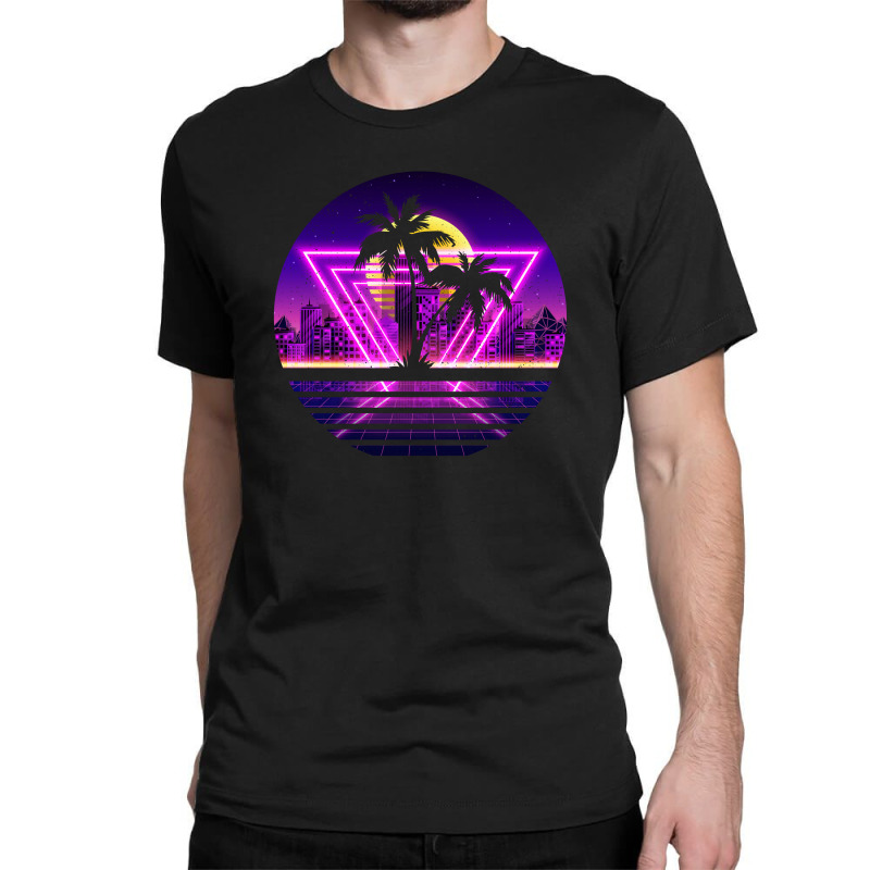 Vaporwave Palm Classic T-shirt by autlu2024 | Artistshot