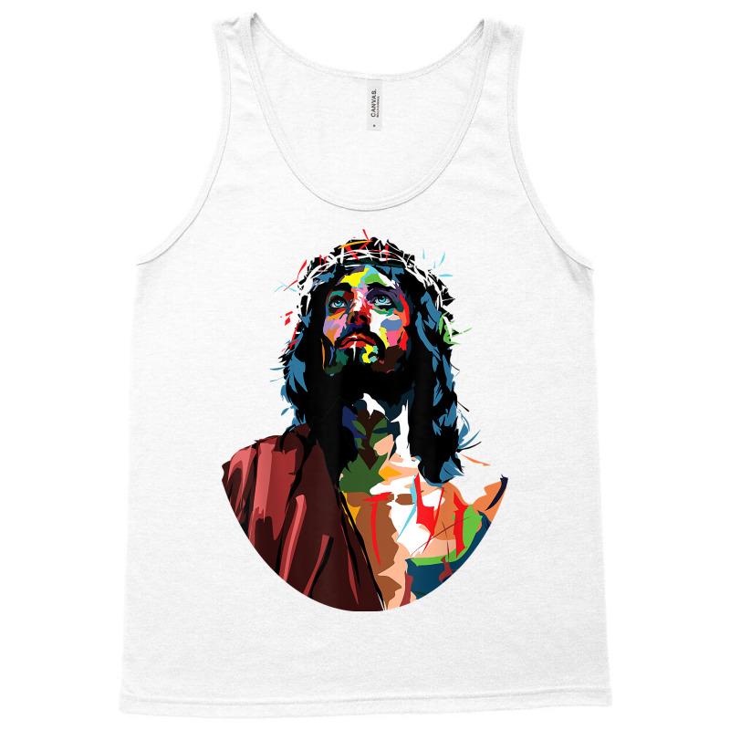 Vintage Got King Jesus Christ Sweet Face Image T Shirt Tank Top | Artistshot