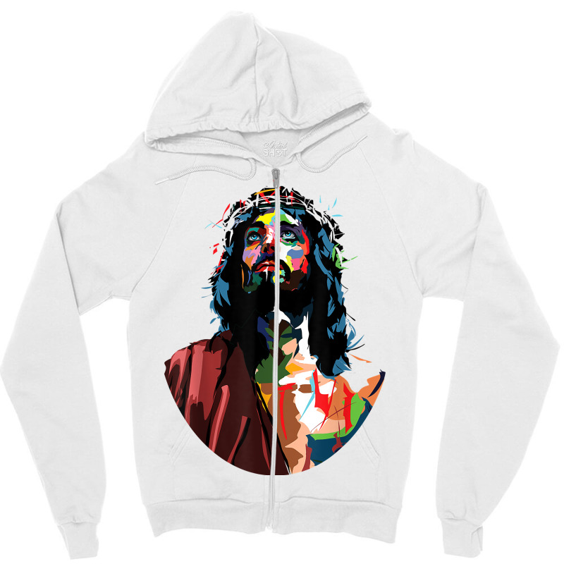 Vintage Got King Jesus Christ Sweet Face Image T Shirt Zipper Hoodie | Artistshot