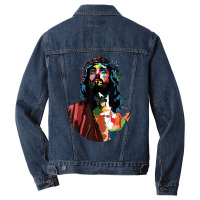 Vintage Got King Jesus Christ Sweet Face Image T Shirt Men Denim Jacket | Artistshot