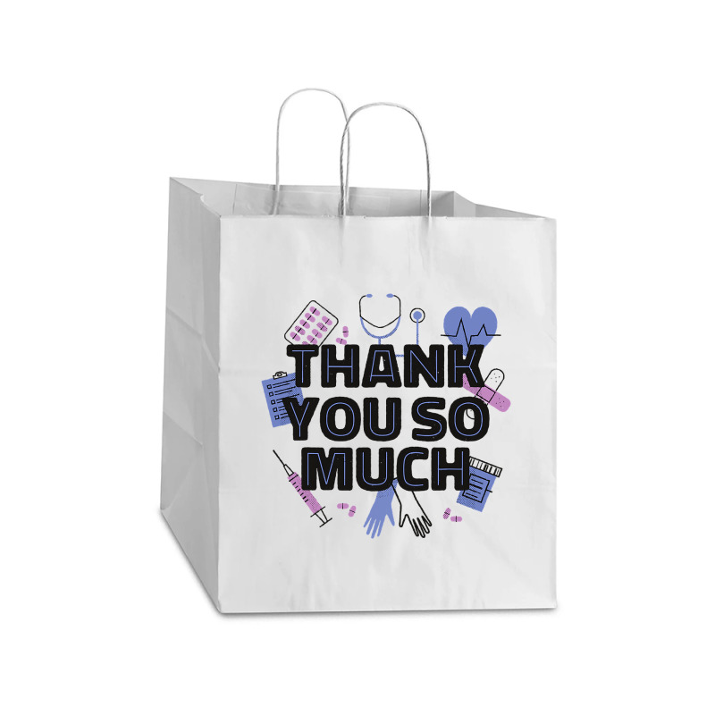 World Health Day Mental Health Awareness Thank You Nurses T Shirt Take out Paper Bag - 14 x 10 x 15 1/2 by LoriMccarty89 | Artistshot