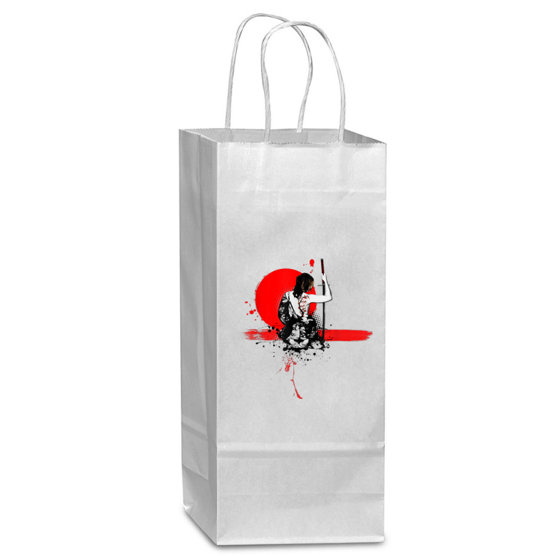 Geisha Japanese Samurai Woman Warrior Adult Unisex T Shirt Wine Paper Bag - 5 1/2 X 3 1/4 X 13 | Artistshot