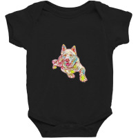 Full Length Portrait Of Akita Baby Bodysuit | Artistshot