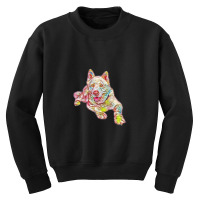 Full Length Portrait Of Akita Youth Sweatshirt | Artistshot