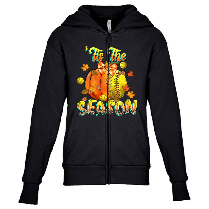 Its The Season Softball Youth Zipper Hoodie by CowGirlArtShop | Artistshot