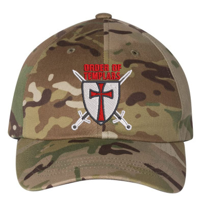 Order Of Templars Embroidered Hat Embroidered Dad Cap Designed By Madhatter