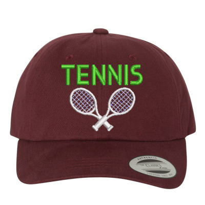 Tennis Embroidered Hat Embroidered Dad Cap Designed By Madhatter