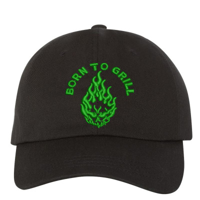 Born To Grill Embroidered Hat Embroidered Dad Cap Designed By Madhatter