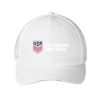 One Nation One Team White 2 Mesh Cap | Artistshot