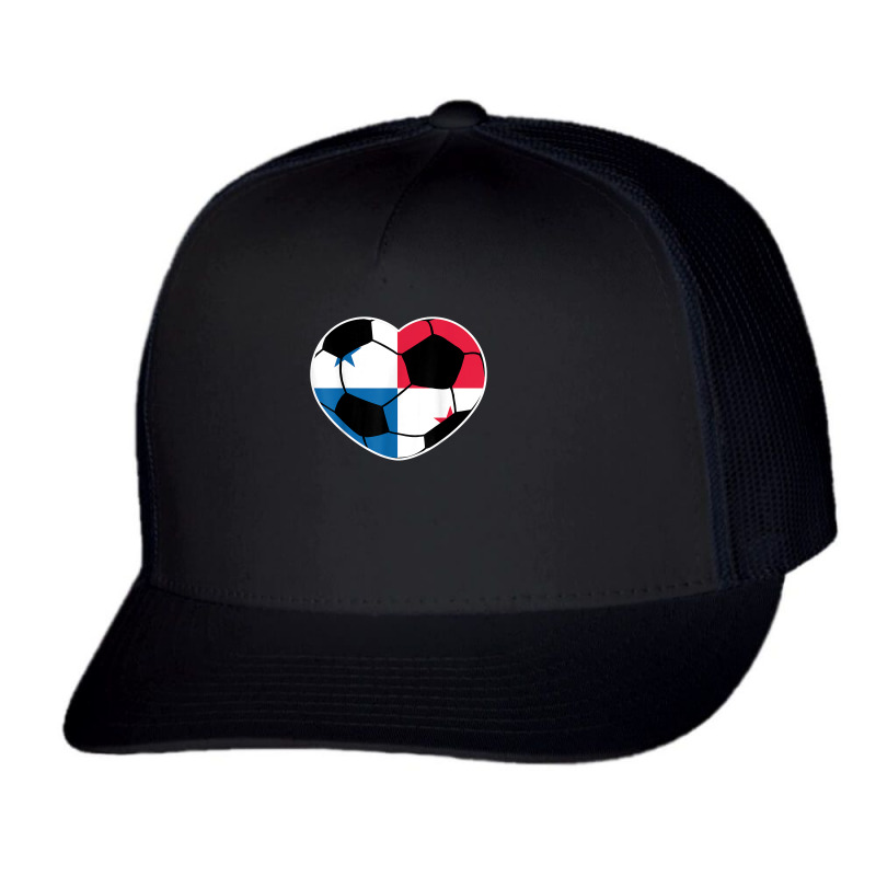 Panama Soccer Ball Heart Jersey Shirt   Panama Football Gift Trucker Cap by copedoire | Artistshot