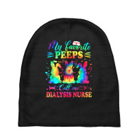 Dialysis Nurse Tie Dye Favorite Nurse Easter Baby Beanies | Artistshot