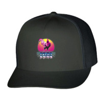 Chinese Year Of Rooster 1981 Birthday Zodiac Retrowave Retro Premium T Trucker Cap | Artistshot