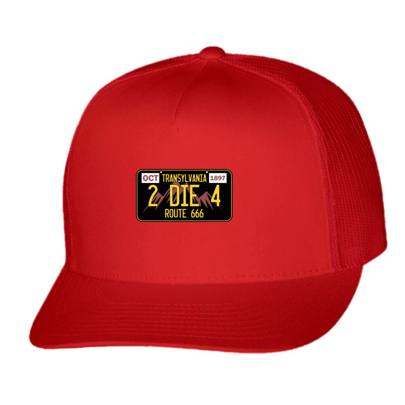 Transylvania License Plate Trucker Cap by squidsart | Artistshot