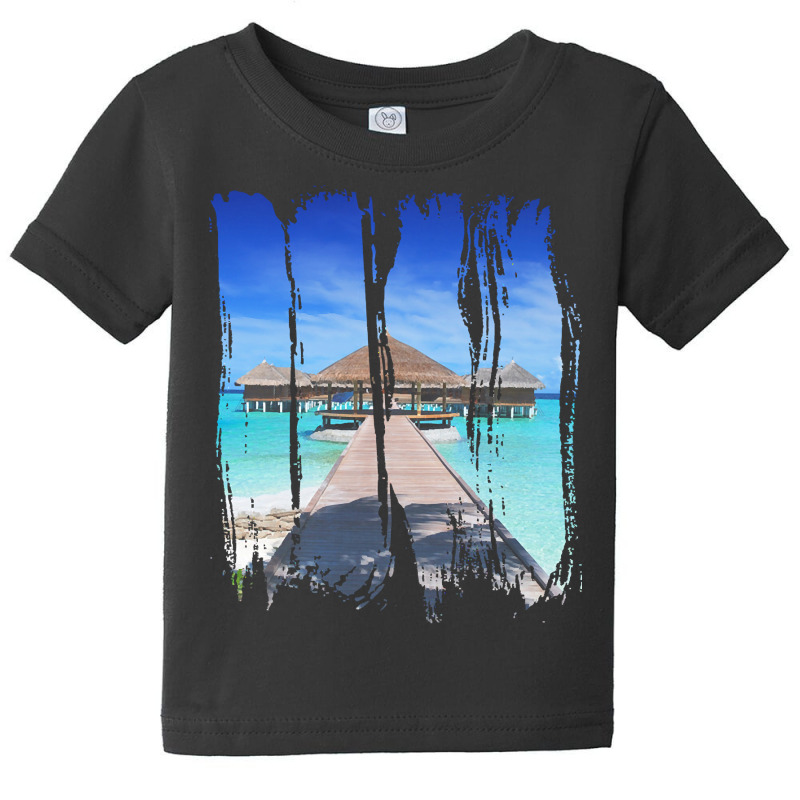 Maldives Gift Ideas T  Shirt Summer Beach Photography Maldives Holiday Baby Tee | Artistshot