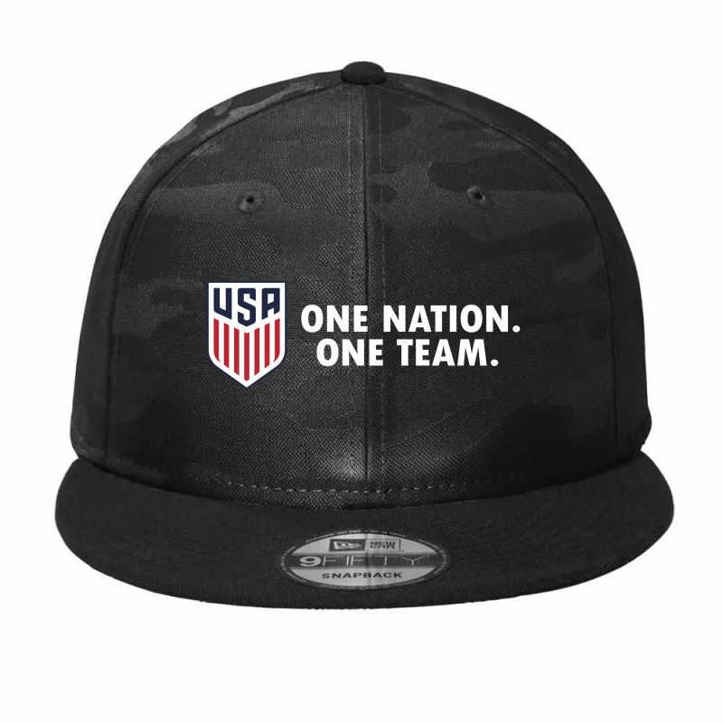 One Nation One Team White 2 Camo Snapback by coşkun | Artistshot