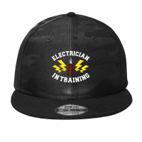 Electrician In Training Electrical Technician Electronics Camo Snapback | Artistshot