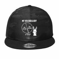 My Vocabulary Sarcasm Swearing Intellectual Discourse Rabbit T Shirt Camo Snapback | Artistshot