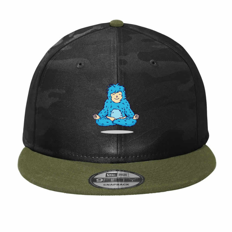 Meditation Monster Camo Snapback by skiesze | Artistshot