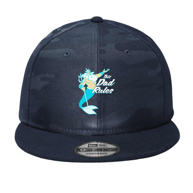 Mermaid King Triton Camo Snapback by Bulumata | Artistshot