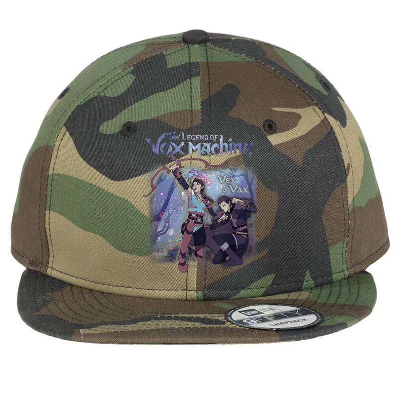 The Legend Of Vox Machina Vex And Vax Forest Scene T Shirt Flat Bill Snapback Cap by manviwadlington | Artistshot