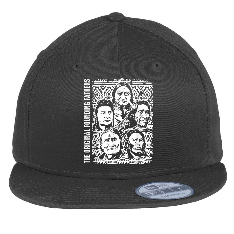 The Original Founding Fathers Native American T Shirt Flat Bill Snapback Cap | Artistshot