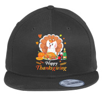 Havanese Dog Thanksgiving Christmas Day T  Shirt Havanese Turkey Costu Flat Bill Snapback Cap | Artistshot