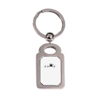 Watering Can Heartbeat Gardening Gardener T Shirt Gift Light Silver Rectangle Keychain | Artistshot