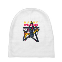 Happy Halloween Candy Vampire Bat Baby Beanies | Artistshot