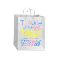 Twinkle.little.star Uncle Wonders What You Are Gender Reveal T Shirt Debie Paper Bag - 10 X 5 X 13 | Artistshot