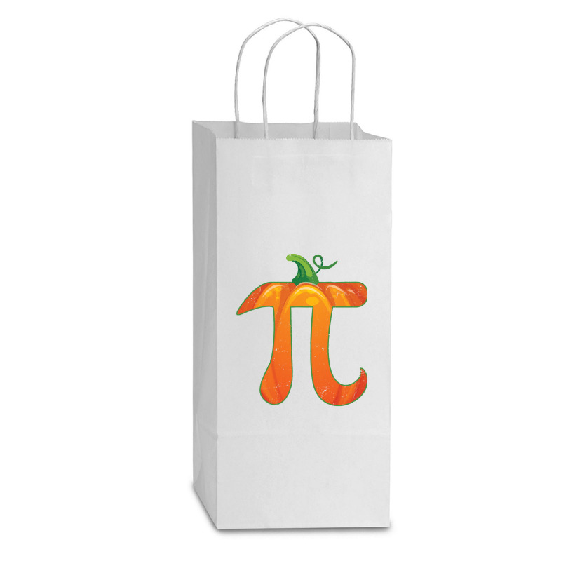 Pumpkin Pi Halloween Costume T  Shirt Funny Pumpkin Pi Halloween Costu Double Wine Paper Bag - 6 1/2 X 3 1/2 X 12 3/8 | Artistshot