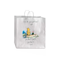 Bear And Piglet Jumbo Paper Bag - 18 X 7 X 18 3/4 | Artistshot