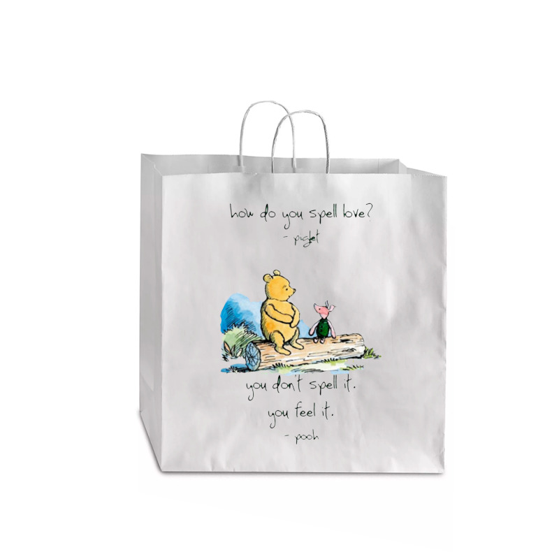 Bear And Piglet Jumbo Paper Bag - 18 X 7 X 18 3/4 | Artistshot