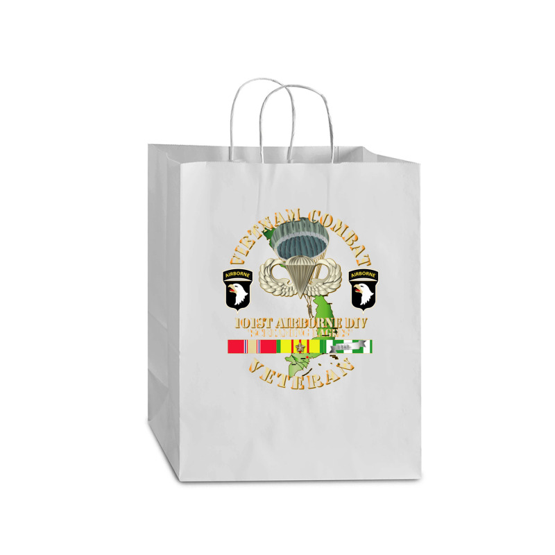 Vietnam Coombat Veteran W 101st Airborne Mart Paper Bag -13 X 7 X 17 | Artistshot