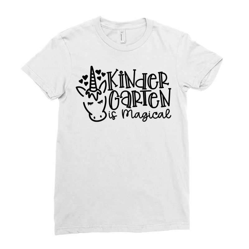 Kindergarten Is Magical Unicorn Team Ladies Fitted T-Shirt by EpulArt | Artistshot