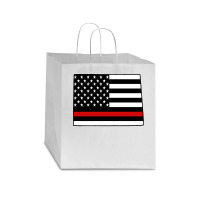 Firefighter T  Shirt Colorado Firefighter Thin Red Line T  Shirt Star Paper Bag - 13 X 7 X 13 | Artistshot