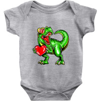 Dinosaur Valentine Trex Valentines Day Mothers Day Baby Bodysuit | Artistshot