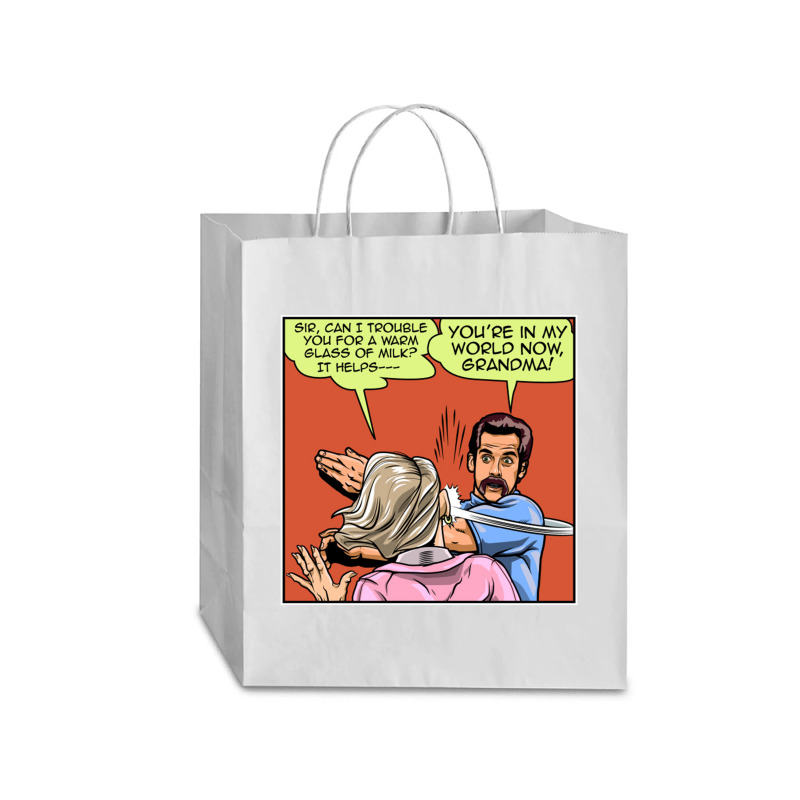 Warm Milk Slap   Ben Stiller Traveler Paper Bag -13 X 6 X 15 3/4 | Artistshot