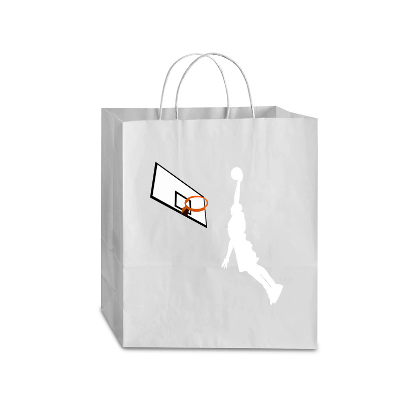 Basketball Dunk Competition Silhouette One Handed Dunk Shot Traveler Paper Bag -13 X 6 X 15 3/4 | Artistshot