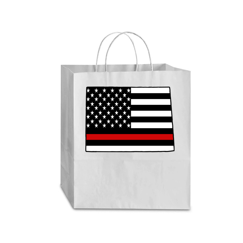 Firefighter T  Shirt Colorado Firefighter Thin Red Line T  Shirt Traveler Paper Bag -13 X 6 X 15 3/4 | Artistshot