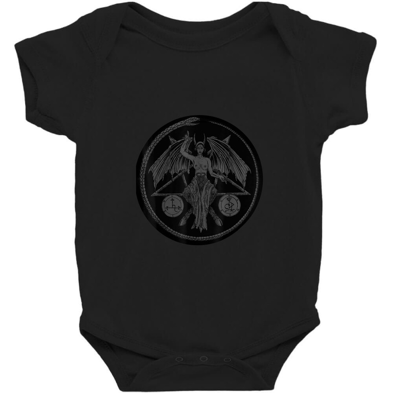 Lilith Female Devil Occult Satanic Pagan Lilith Samael Sigil Baby Bodysuit by Yuh2105 | Artistshot