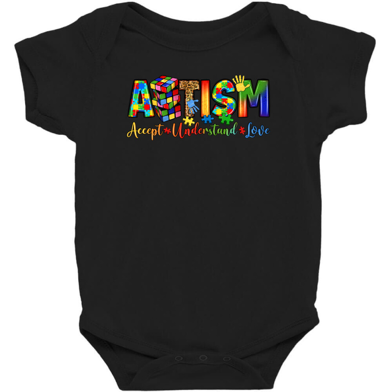 Autism Accept Understand Love Baby Bodysuit by LillyAllenDesigns | Artistshot