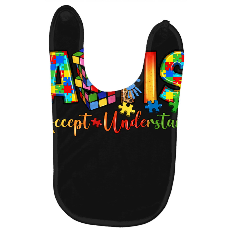 Autism Accept Understand Love Baby Bibs by LillyAllenDesigns | Artistshot